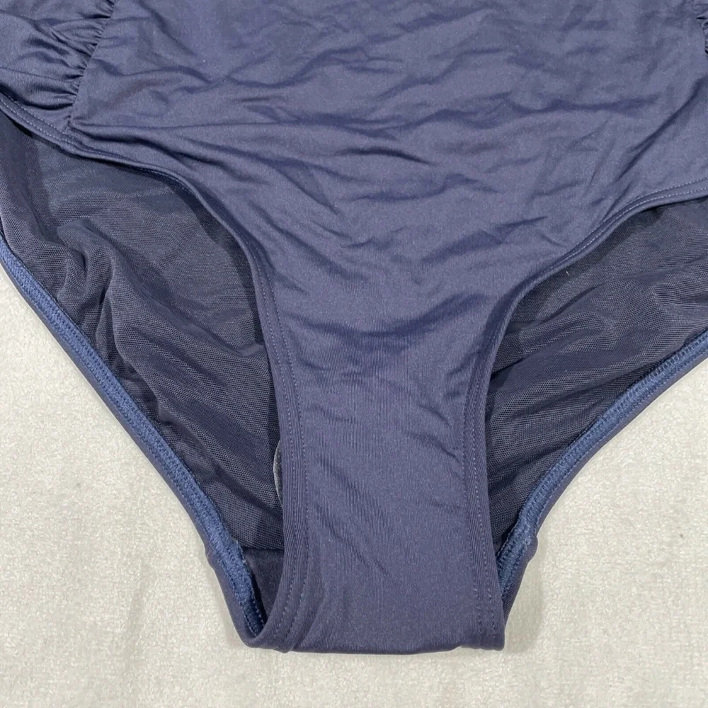 NEW Sea Level‎ [ 16 US ] High Waist Gathered Side Bikini Bottoms Blue
